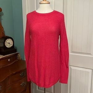 Pink large sweater with buttons down the back